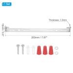 PATIKIL 200mm (7.9") Universal Light Fixture Mounting Bracket Kit, Light Crossbar Ceiling Light Plate with Screw for Wall Lights Ceiling Lighting Pendant Chandelier