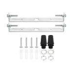 TOP-VIGOR 2Sets Light Fixture Ceiling Bracket, 110mm Ceiling Light Plate Kit, Light Fixture Mounting Bracket Plate Steel Crossbar for Home Office Pendant Wall Light, with Screw Washer Nut