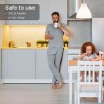 WOBANE Under Cabinet Lighting Kit,Flexible LED Strip Lights Bar,Under Counter Lights for Kitchen,Cupboard,Desk,Monitor Back,Shelf,4x50cm Tape Light Set,120 LEDs,1200lm,2700K WarmWhite,12v Adapter