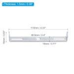 TOP-VIGOR 2Sets Light Fixture Ceiling Bracket, 110mm Ceiling Light Plate Kit, Light Fixture Mounting Bracket Plate Steel Crossbar for Home Office Pendant Wall Light, with Screw Washer Nut