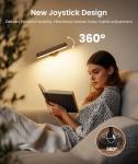 FULNIX Rechargeable Wall Sconces LED Wall Lights with 7500mAh Battery Lamp for Bedroom, Touch and Remote Control, 3 Colors Wall Light 360° Rotate Dimmable Brightness with 15 RGB Colors