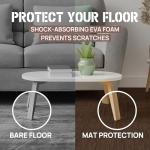 Yes4All EWUN Interlocking Floor Mats with Border – Foam Gym Floor Mats with EVA Interlocking Tiles (12 Square Feet – Oak Wood Dark – 12 Tiles)