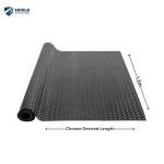 Black Rubber Matting Roll | Thick Heavy Duty Flooring Mat, Indoor & Outdoor, Non-Slip, Waterproof & Easy to Cut | Ideal for Garage, Vans, Gym, Shed Floor | 1.5m Width 3mm (Checker Plate, 3m x 1.5m)