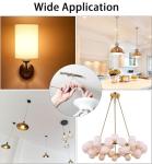 TOP-VIGOR 2Sets Light Fixture Ceiling Bracket, 110mm Ceiling Light Plate Kit, Light Fixture Mounting Bracket Plate Steel Crossbar for Home Office Pendant Wall Light, with Screw Washer Nut