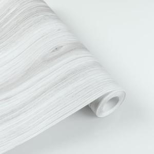 Vinyl Flooring Self Adhesive Floor Plank Tile Peel and Stick on Floor Tiles Wood Effect Waterproof for Bathroom Kitchen White Wooden Flooring 30X300cm 1 roll (0.9m²)