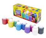 CRAYOLA Washable Kids Paint Set, 10 Ct, Children Arts & Crafts Supplies, Creative Gifts