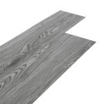 36pcs/5.02㎡ Self Adhesive Floor Planks Lino Flooring with Grey Wood Effect Floor Tiles Self Adhesive 2.0 mm Thick for Kitchen Living Room and Bathroom Floor Planks(5.02㎡,Grey)