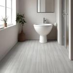 Vinyl Flooring Self Adhesive Floor Plank Tile Peel and Stick on Floor Tiles Wood Effect Waterproof for Bathroom Kitchen White Wooden Flooring 30X300cm 1 roll (0.9m²)