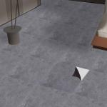 YAYODS 40 Pack Self Adhesive Floor Tile Vinyl Flooring, Grey 30x30cm Marble Effect Flooring, Waterproof Stone Texture Stickers, Peel and Stick Floor Tile for Kitchen Bathroom Living Room