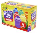 CRAYOLA Washable Project Paint, Painting Supplies for Kids, 6 Count