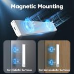 Under Cabinet Kitchen Lights 3 Pack - 6000K LED Motion Sensor Lights Indoor, 1100mAh Rechargeable Light, Dimmable & Magnetic Wireless Under Counter Lights for Cupboard|Shelf|Wardrobe|Stairs, 20CM