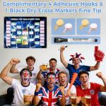 Kunoli 2026 FIFA World Cup Schedule Poster - 48 Teams Tournament Wall Chart, 2-in-1 Double-Sided Match Fixtures & Team Info, A1 Size 84x57cm, PVC Material, Football Party Decor & Fan Gift