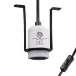 REPTI HOME Reptile Ceramic Holder Fixture, Heat Lamp Holder for Terrariums and Vivariums Light, Pet Heater Bracket for Tortoise, Gecko, Lizard, Bearded Dragon