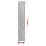 5m² Self Adhesive Vinyl Flooring, Floor Planks with Wood Effect, 36pcs Waterproof PVC Floor Tiles for Bathroom Kitchen and All Flat Floor, Stick On Floor Tiles, 91.5x15.2cm (Washed-Grey)