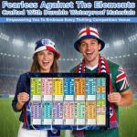 Kunoli 2026 FIFA World Cup Schedule Poster - 48 Teams Tournament Wall Chart, 2-in-1 Double-Sided Match Fixtures & Team Info, A1 Size 84x57cm, PVC Material, Football Party Decor & Fan Gift