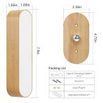 Hensam Battery Operated Wall Sconces, Wireless LED Wall Sconce Set of Two for Bedroom, Rechargeable Wall Lights for Picture, 5 Modes Dimmable Wall Lamps for Living Room, 2 Pack