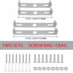 2 Set Light Fixture Mounting Bracket Plate Steel Crossbar,Ceiling Fixture Light Fixtures Bracket,Ceiling Lights Plate Kit