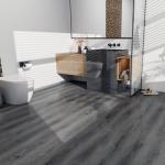 Vinyl Flooring Roll, 30cmX 5m, Laminate Wood Flooring, Peel n Stick,Waterproof Covering for Bedroom, Living room,Rental,(1.5m² Smoke Grey)