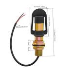 Ieron Rotating Flashing Amber Beacon Light Flexible Din Pole Tractor Mounting Bracket With Cable And Protective Cover Mounting Light Bracket Light Fixture
