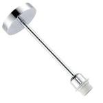 Happy Homewares Classic Polished Chrome Ceiling Light Fixture to Showcase Lamp Shades | 12cm x 33cm | Suitable for Lamp Shades with E27 Lamp Holder