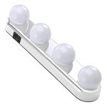 GEEZY Stick-On Vanity Lights for Mirror - Battery Powered, Cordless, Easy Setup - Hollywood Style LED Makeup Lights for Dressing Table, Bathroom, Vanities - Great for Makeup, Grooming, Shaving
