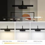 HARPER LIVING Rechargeable Picture Light with Remote, Dimmable and 3 Colour Temps, Battery Operated Wall Light with Timer & Memory, LED Display Lamp for Dartboard Pictures Frame Gallery-Black