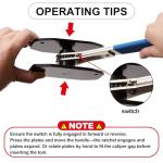 Spurtar Brake Caliper Press Tool, 4 in 1 Universal Disc Brake Caliper Compression Tool Ratchet Piston Spreader Automotive for Car Repair Installation Blue