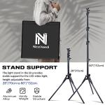 NiceVeedi Photography Lighting Kit, 25 * 20CM Dimmable 15W LED Studio Video Light, Stream Selfie Light for Recording/Game Streaming/Camera Portrait, With 160CM Tripod (15w-1 Pack)