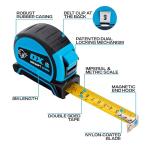 OX Tools Pro Dual Auto Lock Tape Twinpack - 8m / 26ft, Blue (OX-P505488)