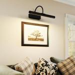 HARPER LIVING Rechargeable Picture Light with Remote, Dimmable and 3 Colour Temps, Battery Operated Wall Light with Timer & Memory, LED Display Lamp for Dartboard Pictures Frame Gallery-Black