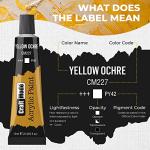 Craft Mode Acrylic paint set 24 12ml Perfect for Canvas, Wood, Ceramic, Rock, Fabric & Crafts. Non-Toxic, Quick Dry Vibrant Colours. Beginners, Students and professionals