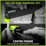 Tracer Scribe Block & Centre Finder – Marking Guide Set for Joinery and Carpentry