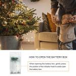 Jsdoin Fairy Lights, 50 LED Battery Operated String Lights Copper Wire Light for Indoor Outdoor Lighting, Bedroom, Wedding Decor, Party, Christmas, Tree Decoration(5M/16ft,WarmWhite)