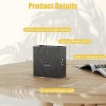 Suright LED Wall Light with Motion Sensor, Rechargeable Lamp with 3 Lighting Modes (AUTO/Off/ON), 3000K Warm White Battery Operated Light for Living Room, Bedroom, Stairs, Hallway, Black