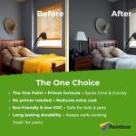 THE ONE All-In-One Paint & Primer - Dark Grey Matt, 250 ml | Multi-Surface 1 Coat Formula | Easy Indoor & Outdoor Decorating for Home & Garden Walls, Floors & Furniture | Water-Based & Low VOC