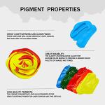 Artecho Acrylic Paint 18 Colors 2 Ounce/59ml, Acrylic Paints Set for Adults, Non Toxic, Waterproof Paint Kit for Canvas, Crafts, Glass, Model, Clay, Wood, Fabric, Poster, Leather&Rock