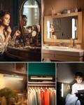 Rinfency Makeup Mirror Lights Stick On Mirror, 4000mAH Rechargeable Battery Operated Dressing Table Lights, Touch Make Up Vanity Lights, Screw-Free Portable LED Lamp Bathroom Lighting USB Light Bulb