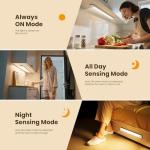 TANSOOL+ 20cm Under Cabinet Kitchen Lights, Motion Sensor Lights Indoor, USB-C Rechargeable LED Wardrobe Lights for Kitchen, Bedroom, Hallway, Stairs - 2 Pack