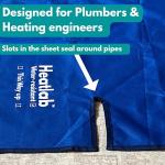 THE ULTIMATE DUST SHEET | Plumbers Dust Sheet | Plumbers Work Mat Made From Water Proof 600d Material. Perfect For Boiler Servicing, Working On Radiators & Plumbing Jobs A Must In Your Plumbing Tools.