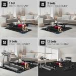 Interlocking Soft Foam Floor Mat - 18 Pieces Protective Gym Flooring Set, Exercise Mats EVA Puzzle Rubber Tiles, Ground Surface Protection Workout Underlay Matting Sports Pool Home Fitness Garage