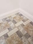Floor Tiles self Adhesive Vinyl Flooring Kitchen Bathroom Brown Mosaic Grey