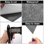 CYEER 40Pcs Vinyl Floor Tiles Self Adhesive, 30x 30cm Peel and Stick Grey Self Adhesive Floor Tiles Marble Effect, Waterproof Vinyl Flooring Stick On for Bathroom Kitchen Living Room