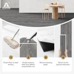 ATOPOSE Self-Adhesive Floor Planks | Wood Effect Peel and Stick Floor Tiles 36-Pack 5.02 m² | Dark Grey | Waterproof and Easy DIY Installation for Living Room Bathroom Kitchen Bedroom