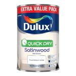 Dulux Retail Quick Dry Satinwood - Pure Brilliant White - 1.25L