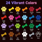 WINSONS Acrylic Paints Set - 24 Colours Fabric Paint for Canvas, Ceramic, Crafts, Fabric, Wood, Paper, Rock Painting - Non Toxic, Vibrant Pigments for Beginners, Students - Art Supplies (12ml Each)