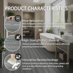 Vinyl Flooring Self Adhesive Floor Planks, Floor Tiles Self Adhesive Waterproof Peel and Stick for Kitchen Bathroom Living Room Dark Grey Wood PVC 30x300cm/Roll