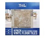 Floor Tiles self Adhesive Vinyl Flooring Kitchen Bathroom Brown Mosaic Grey