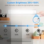 Haokiang 2Pack Under Cabinet Kitchen Lights White 39 LED Under Cupboard Kitchen Lights 24cm USB Rechargeable Light,1500mAh Magnetic Strip Light, 6500K Dimmable Motion Sensor Lights Indoor,Stairs