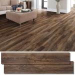 Warmiehomy Peel and Stick Floor Tiles 36 PCS 5㎡ Floor Tiles Self Adhesive Wood Grain Vinyl Flooring 36x6 Inch Waterproof Self Adhesive Floor Tile for Bedroom, Living Room, Kitchen(Walnut)
