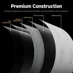 ATOPOSE Peel and Stick Vinyl Plank Flooring, Self Adhesive Vinyl Flooring 36 PCS - 36" x 6"- 5.02㎡ with Wood Effect,Washed Grey, Waterproof and Fire-Resistant for Bedroom Bathroom Living Room Office